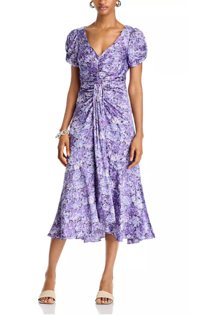 Cinq a Sept Painted Hydrangea Dress